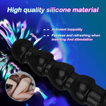 Butt Plug Anal Plug Training Toy, Silicone Dildo Sm Anal Butt Plug Anal Sex Toys With Suction Cup Base For Man,Women|(Black)