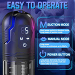 Electric Penis Pump Male Sex Toys - Penis Enlarger Training Device For Extended Erection Time, Male Masturbator Vacuum Pump With Led Screen 5 Automatic & 1 Manual Suction Mode Adult Sex Toys For Men