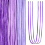 300pcs Long Purple Pipe Cleaners Wire and Fiber Chenille Stems
