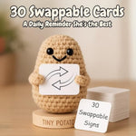 Niece Gift From Auntie, Uncle - Tiny Potato Crochet With 30 Cute Signs - Funny Birthday Gifts From Aunt Or Uncle - Best Niece Ever Present Ideas For Christmas - Birthday Gift From Auntie