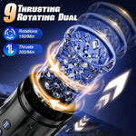Automatic Sucking Male Masturbator Sex Toys For Men, Lcd Display 9 Thrusting & Rotating & Suction Mens Sex Toy, Electric Penis Pump Masturbators Pocket Pussy Stroker 3D Realistic Adult Toys
