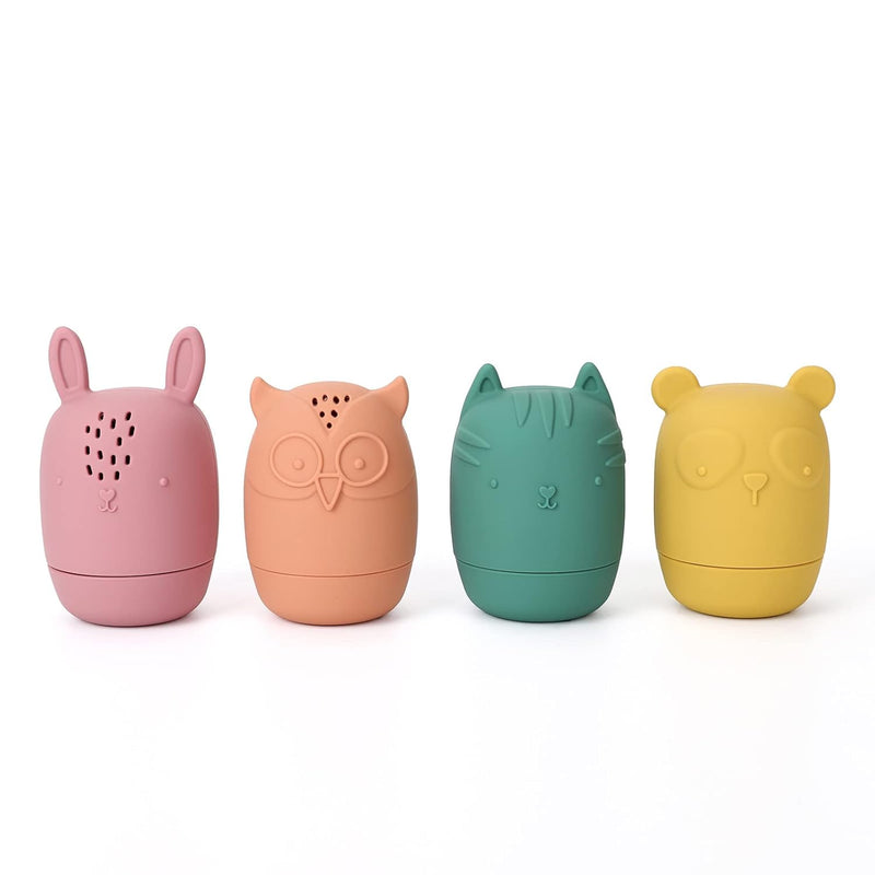 Silicone Bath Toys, Squeezable Bathtub Toys For Toddle 6 12 18 Months+, Kid