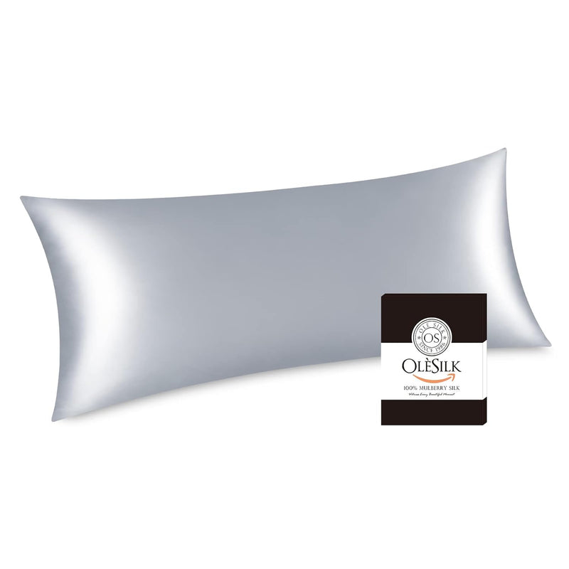 Mulberry Silk Body Pillowcase For Hair And Skin, Silk Body Pillow Cover 20X54