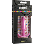 Doc Johnson Mood - Naughty 1 - Silicone Anal Plug - Medium - 3.9 in. Long and 1 in. Wide - Tapered Base for Comfort Between The Cheeks - Medium - Pink