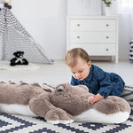 46 Inch Giant Alligator Stuffed Animal, Soft Large Alligator Plush Pillow Toy, Big Stuffed Crocodile Gifts For Kids Boys Girls