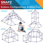 Ultimate Fort Builder Kit For Kids 8-12 - Sturdy Fort Building Kit For Kids 4-8 - Make & Build Ball & Stick Fort Set - Indoor Stem Tent Fort Making Toy