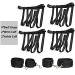 Bdsm Sex Bondage Restraints Kit Toys Straps Set Furniture Bed Restraint For Queen Sized Bed Fuzzy Sex Handcuffs Hand Cuff Bracelets Set For Women Adults Bedroom Couples Bondaged Kit Adult Sweater
