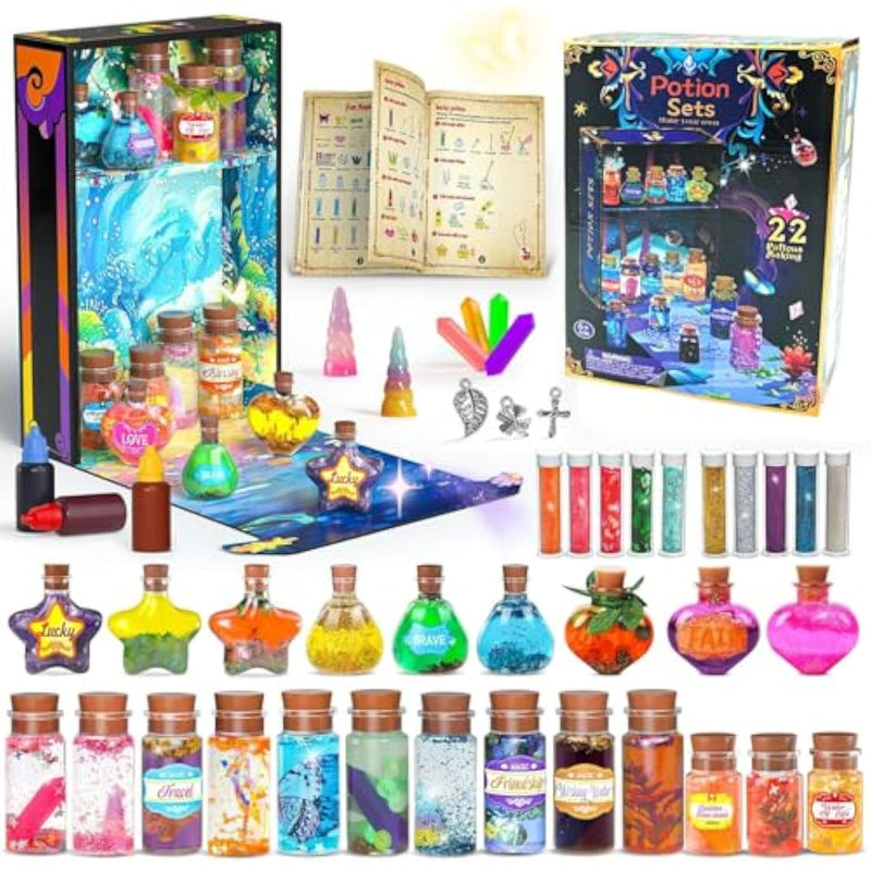Fairy Magic Potions Kit For Kids, Magic Mix Kit Wizard Witch'S Bottles Mystery Potions Craft Toys, Arts And Crafts For Kid Ages 6 7 8 9 11 12+ Years