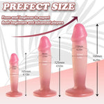 3PCS Realistic Silicone Anal Dildo, Anal Plug Training Set for Beginners