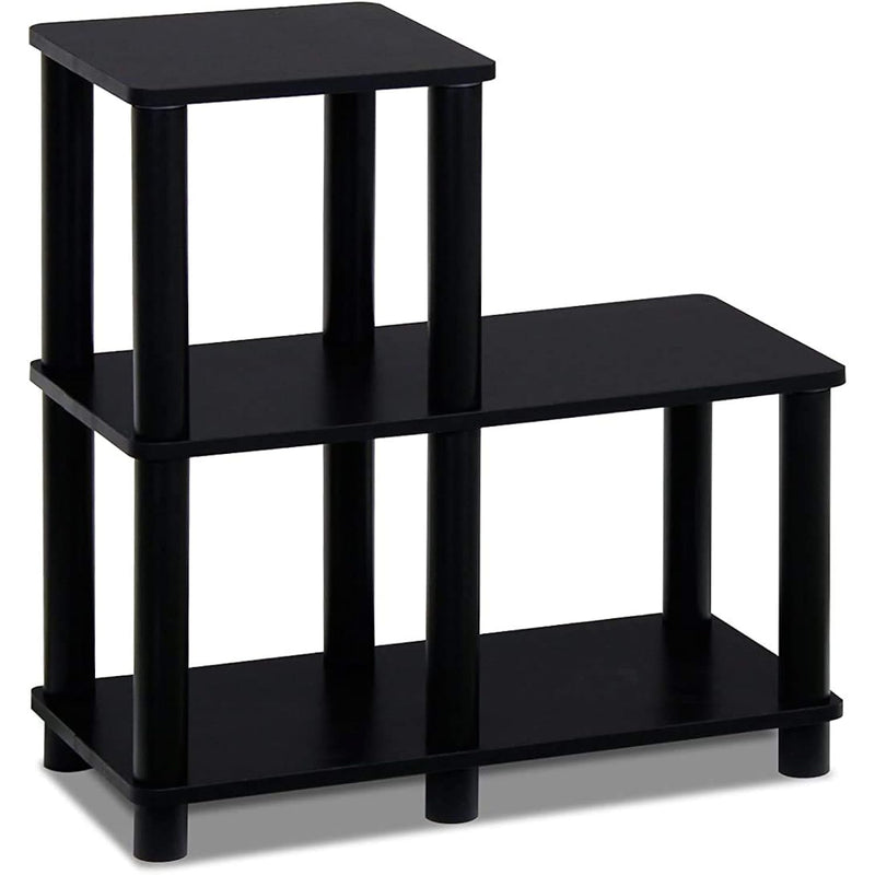 Turn-N-Tube Accent Decorative Shelf, Espresso/Black