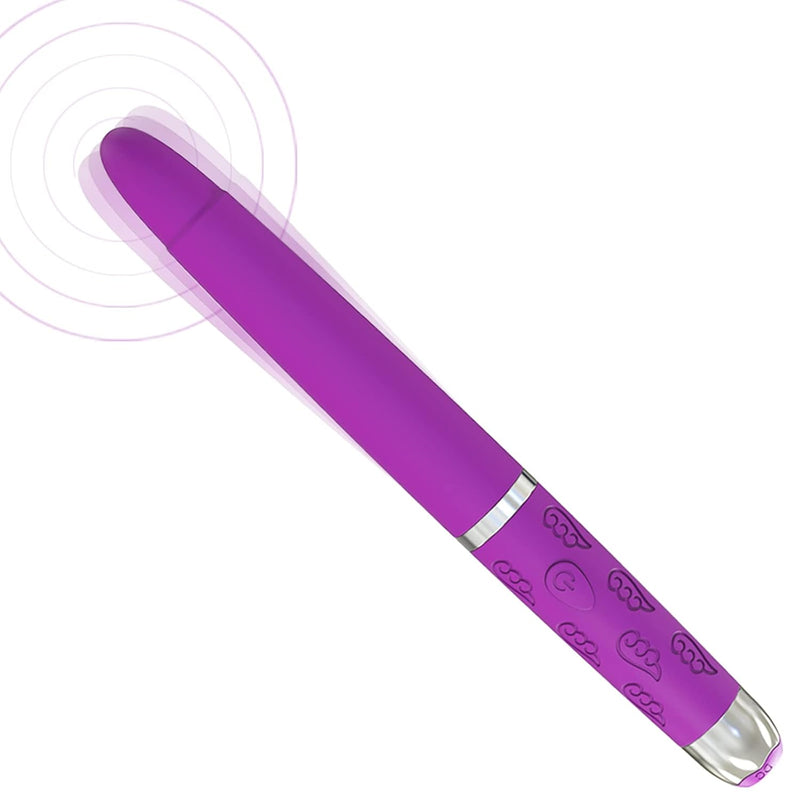 Female Pleasure Massage Pen, Nipple Vibrator Clitoral Stimulator Vibrator Wand Bullet Vibrator G-Spot Vibrator,10 Frequency Powerful VibrationAdult Sex Toys& Games For Women And Couples (Purple)