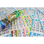 100 Pack Bingo Books with 3 Faces, 10 Pages Each, Disposable Game Books for Seniors and Adults