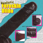Huge Dildo,10.5 Inch Realistic Movable Foreskin Black Dildos,Long Thick Penis Dildo Adult Sex Toys For Women,Double Liquid Silicone Big Black Cock,Strong Suction Cup Anal Dildos For Hands-Free Play
