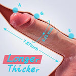 10.43In Flesh Realistic Dildo Sex Toys For Couples Male & Female & Gays,Huge Dildo With Strong Suction Cup, Big Size Anal Dildo Feels Like Skin, Adult Sensory Toys