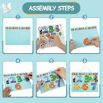 24 Sets 7 Days of Creation Christian Craft Kit with Stickers & Hanging Banners