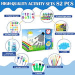 12 Color Washable Finger Paint Set, 82 Pack, 1oz Each, Perfect for Kids and Adults