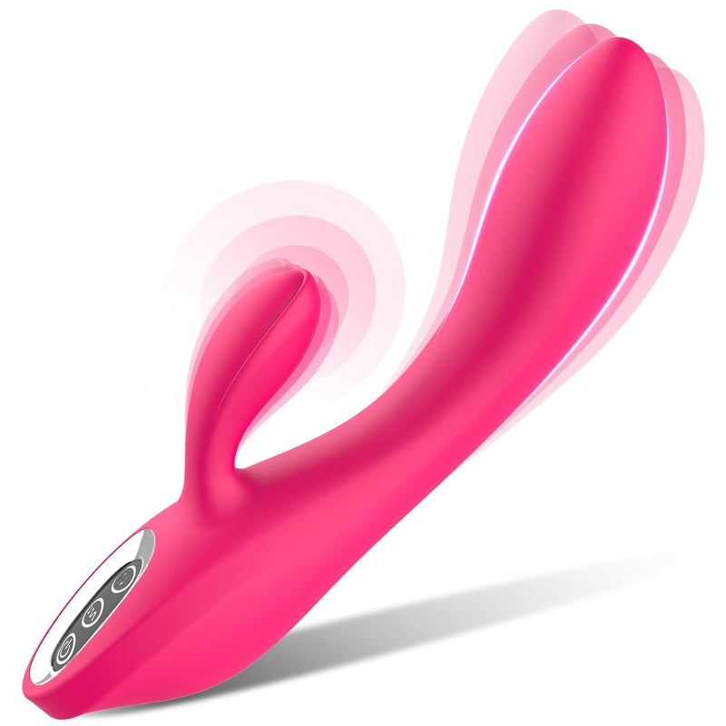 Rabbit Vibrator Sex Toys For Women - G Spot Clitoral Anal Dildo Vibrator With 7 Vibrating Modes & 3 Clit Speeds, Female Vibrator Wand Anal Nipples Stimulation Adult Sex Toys For Women Couples Pleasure
