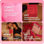 54 Pink Blocks Compatible With Jenga Game For Adults Couples For Date Night In Bedroom - Intimacy Naughty Tower With Dares & Challenges - Romantic Puzzles - Anniversary & Valentines Gifts