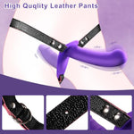 Double-Ended Silicone Dildo for Women - Hands-Free Masturbator with Adjustable Strap-On Harness