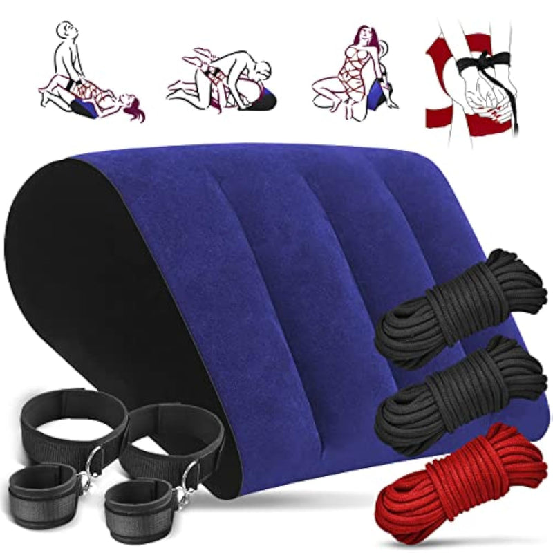 Sex Position Pillow Dice Game Sex Bondage Bdsm Cotton Rope Sex Restraint Sex Inflatable Pillow Sex Toys Sex Dice For Adult Couples Adult Pillow Position Cushion Triangle Inflatable Ramp Furniture Bed