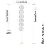 Glass Crystal Dildo Sex Machine Attachments With 3Xlr Connector Wireless Adult Toy For Men And Women (14.5Cm/5.7In Length)