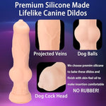 All 3 Vibrating Wearable Canine/Dog Knot Remote Control Strap-On Realistic Dildos With 10-Mode Vibrations, Strap-On Penis With Adjustable Belt, Anal Dildos Sex Toys For Women