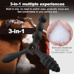 3-In-1 Butt Plug Training Kit – Beginner Anal Trainer Set, Tapered Silicone Plugs, Prostate Massager - Waterproof, Body-Safe & Easy Insertion For Men Women, Adult Sex Toys