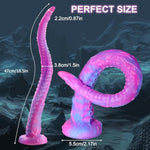 18.5 Inch Super Long Tentacle Dildo Liquid Silicone Anal Plug For G-Spot And Prostate Stimulation Hands Free Adult Toy With Powerful Suction Cups Soft And Flexible For Men And Women