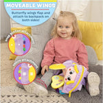 Blossom Butterfly Toddler Backpack With Buckles And Toddler Learning Activities And Sensory Toys For Toddlers 1-3, Travel Essentials & Road Trip Activities For Fine Motor Skill Development