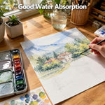 200 Sheets Watercolor Paper 9 X 12 Inch, Watercolor Paper Bulk 110lb/230gsm