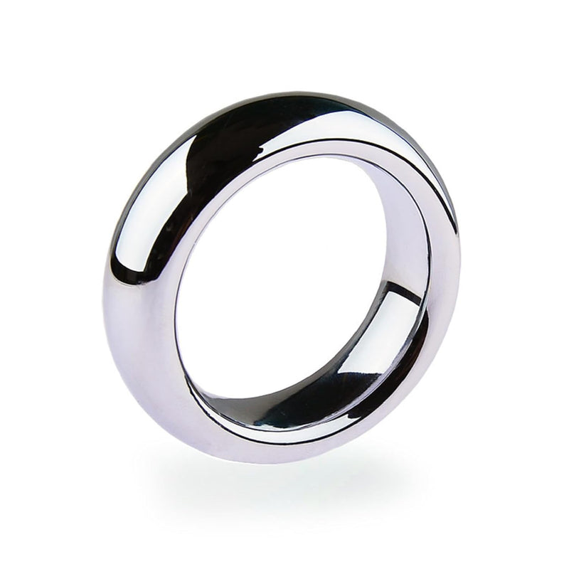 Stainless Steel Male Trainer Penis Cock Ring Thick Metal Cock Penis Ring For Enhance Male Long-Lasting Erection Ability Sex Toy 44Mm