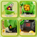 Dinosaur Shooting Toys For Kids 3-5 Years, Movable Target Shooting Games With 2 Air Pump Launcher, Interactive Competition Game Gift For Boys And Girls Ages 3 4 5 6 7 8 Years Old