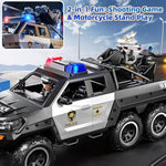 Police Car Toys For Boys 3-5, Play Vehicles For Boys Girls Ages 3-12 With Light And Sound, Role Playing Police Truck Toys, Toddler Truck Gifts For Kids Ages 4-8