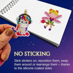 Diamond Art Sticker Storage Album, Silicone Pages, Holds Up to 200 Stickers