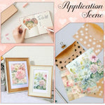 24 Pcs 6 x 6 Inch Watercolor Scrapbook Paper, Colorful Cardstock for DIY Crafts