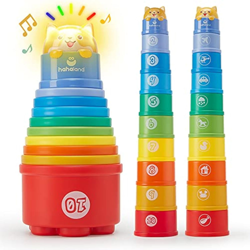 Stacking Toys For Toddlers 1-3 - Stacking Cups - Toddler Toy Age 1-2 Learning Montessori Toys For 1 Year Old Boy Baby Stacking Cups 12-18 Months