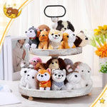 18 Pcs Mini Plush Dogs Bulk Puppy Stuffed Animals Small Stuffed Cute Assorted Soft Plush Toys Doll For Puppy Birthday Party Favors(Cute Dog)