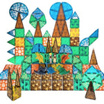 76-Piece Dinosaur Magnetic Tiles; Animal Magnet Tile Gift; Stem Building Set, Preschool, Kindergarten, Toddler Toy For Boys Girls Kids Age 3 4 5 6 7 +