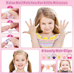 99 Pcs Kids Makeup Kit For Girls, Princess Toys Real Washable Cosmetics Set With Mirror, Hair Ties, Nails, Rings, Earrings, Necklace, Perfect For 3 4 5 6 7 8 Year Old Girls Birthday