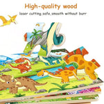 Puzzles For Kids Ages 4-6 4-8, Wooden Jigsaw Puzzles 48-60 Pieces For Toddler Children Learning Educational Puzzles 4 5 6 7 8 Year Toys For Boys And Girls (6 Puzzles)