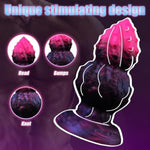 Large Butt Plug Silicone Fantasy Buttplug, 5.5" Fantasy Anal Plug Trainer, Anal Strecher Sex Toy Prostate Messager For Men, Knot Monster Dildo With Suction Cup For Women