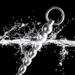 Penis Plug Metal Urethral Sound With Claspable O-Ring And Progressive Multi Beads Adult Sex Toys For Men Urethral Masturbation Training (S)