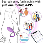 App Remote Control G Spot Vibrator With Rotating Massage Beads, Long Distance 9 Vibrating Modes Couple Vibrators Rechargerable Waterproof Female Sex Toys For Women And Couple