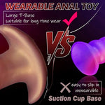 Realistic Huge Fisting Dildo, 5.41" Thick Hand Dildo Large Anal Plug with Safe T-Base, Wearable Silicone Hand Anal Plug, Large Anal Dildo Anal Trainer Dilator Adult Sex Toy for Men Women