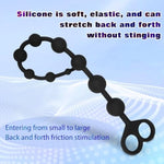 Silicone Plug Penis Ring Dilator Sex Toys Dilator Urethral Sounds Dilator Urethra Adult Gifts Urethra Masturbation Rod With Multi Beads Urethral Dilator(Black)
