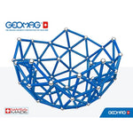 Geomag Masterbox Magnetic Toys for Kids Ages 8+, 248pc Blue Educational STEM Magnets for Kids - Swiss-Made Magnetic Blocks, Tiles and Building Toys from 100% Recycled Plastic