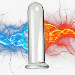 Glass Butt Plug Anal Trainer Prostate Massager Crystal G-Spot Dildo Cylinder Shaped Pleasure Wand, Glass Dildo Crystal Penis Anal Butt Plug Anal Trainer Sex Anal Pleasure Toys For Men Women(0.79In)