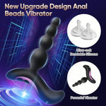 Vibrating Anal Beads Butt Plug for Men and Women - Waterproof Sex Toys with Rechargeable Prostate Massager