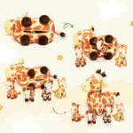 Giraffes Stuffed Animals With Babies Inside Plush Toys Set Mommy And 4 Little Giraffes Babies - Gift Present Christmas Toys For Girls Boys Kids Toddler Infant