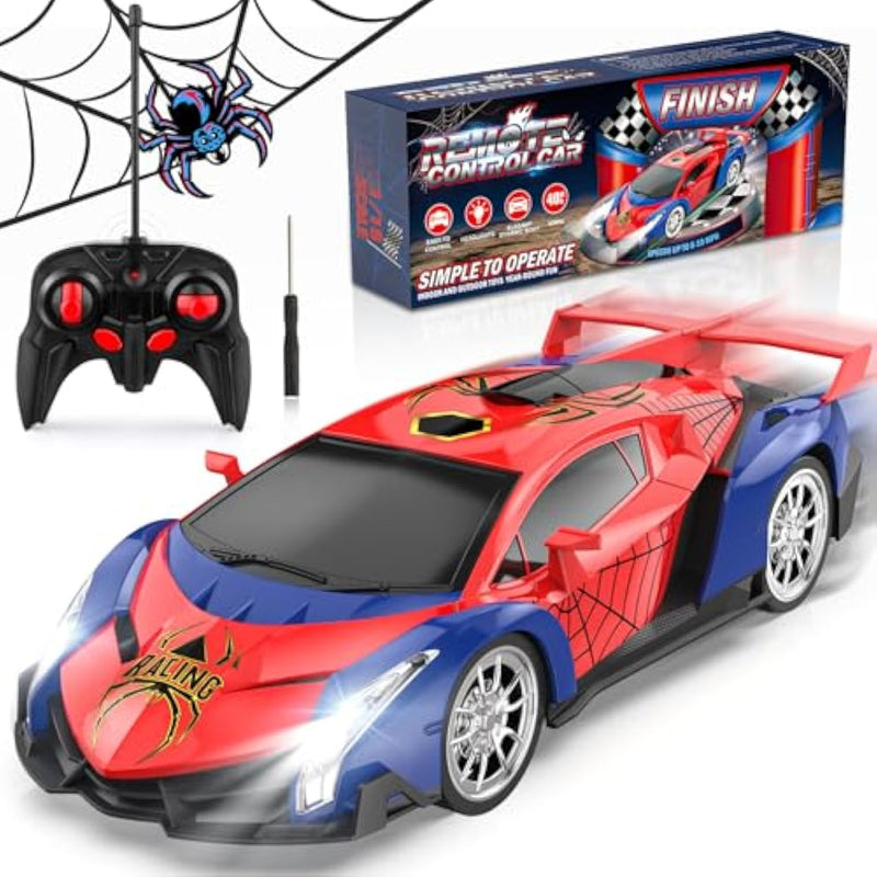 Remote Control Car For Kids, Rc Cars For Boys Kids 1:18 Electric Vehicle Toy Car Hobby Racing Car Toys With Lights & Controller, Birthday Gift For 3 4 5 6 7 8 9 Year Old Boys Girls